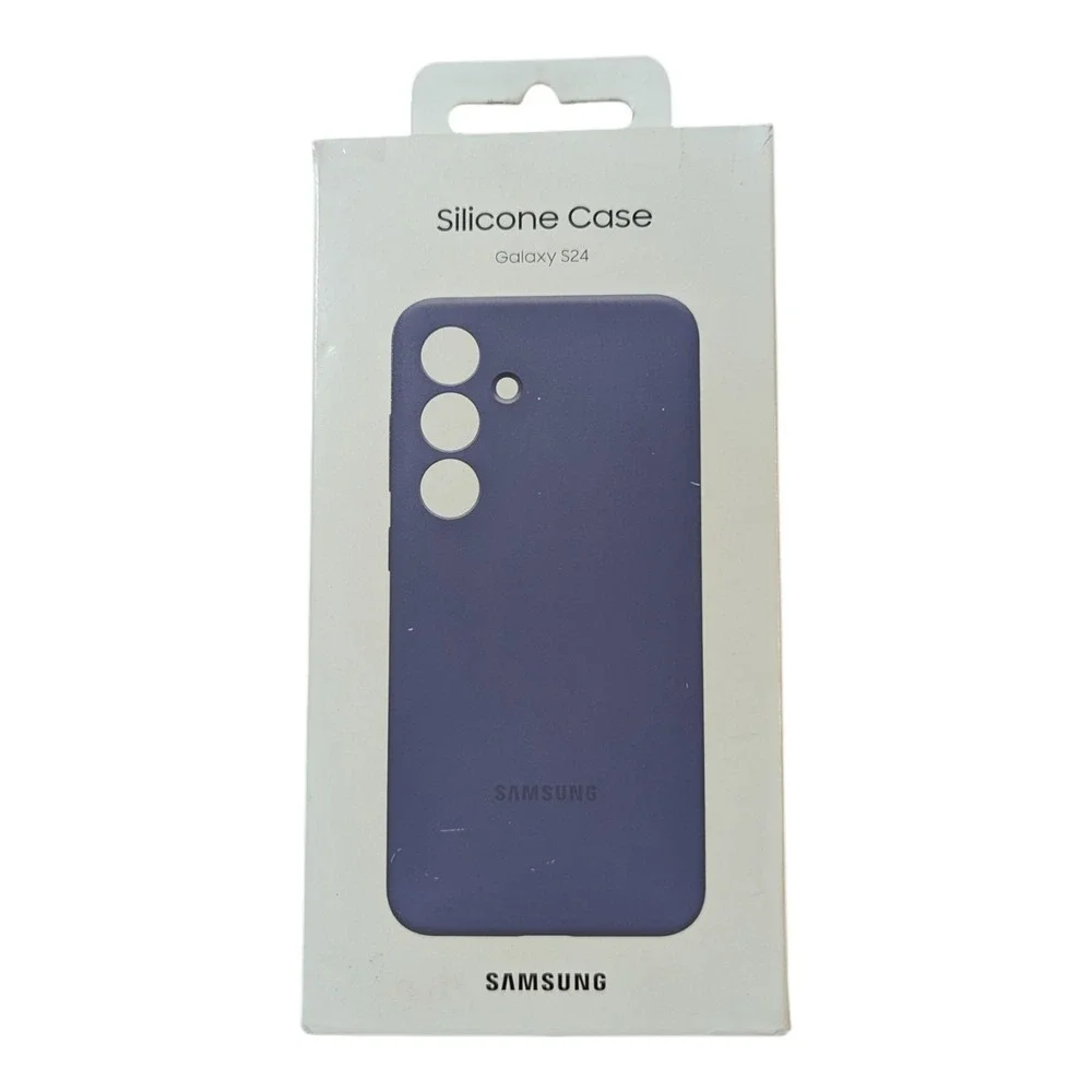 P6-O Genuine‎ Violet Samsung Silicone Case Cover Galaxy S24